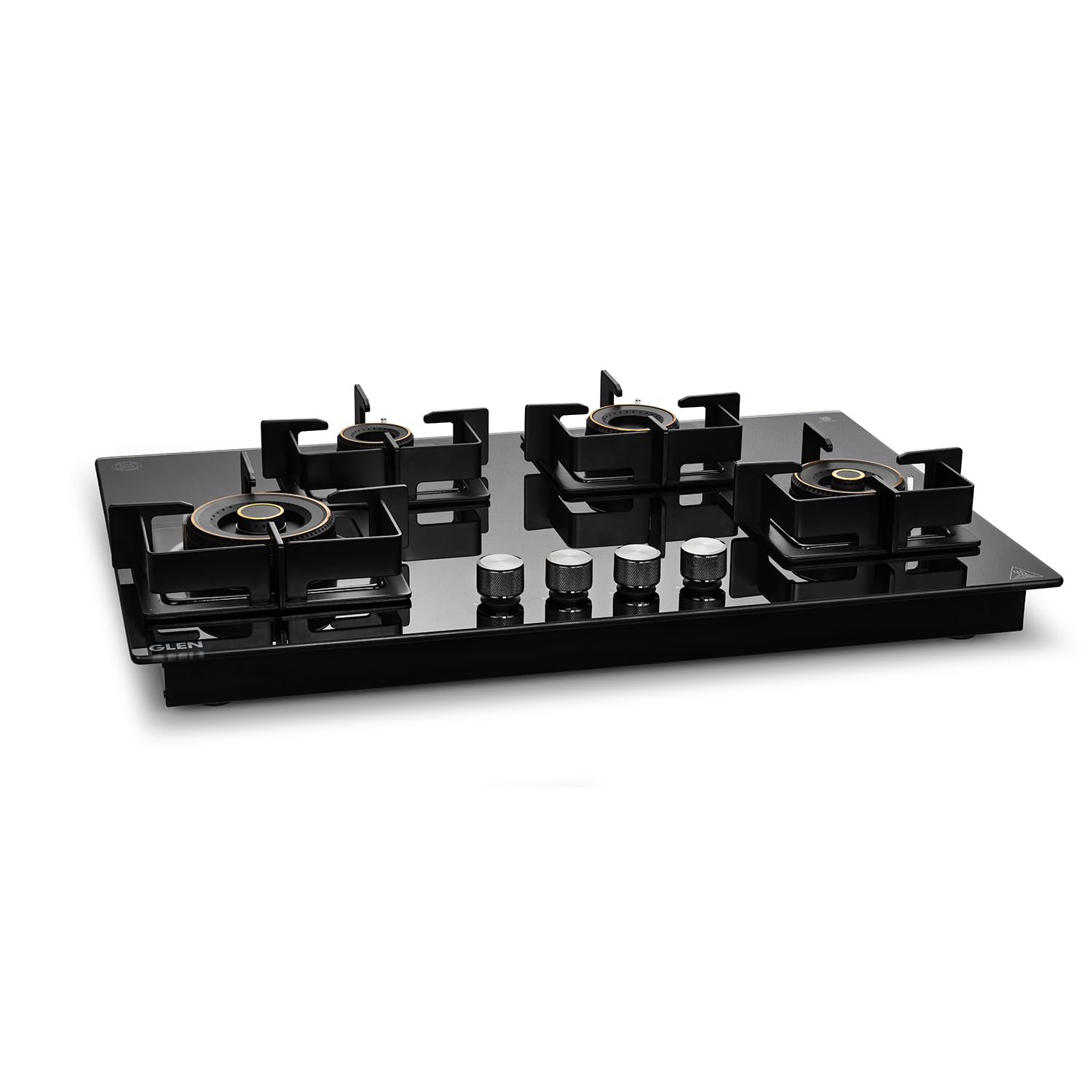 Glen 4 Burner Built-in Hob 77cm | 2 Triple Ring Forged Brass Burners | Auto Ignition | 8mm Toughened Glass Top | Black | 2 Years Warranty + 5 Years on Glass | 1074DFHT2TR77-picture-32