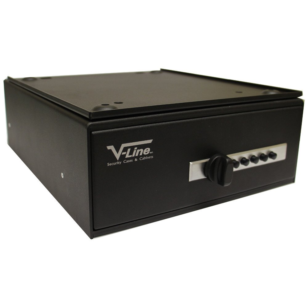 V-Line Slide-Away Security Safe, Semi-Flat Black
