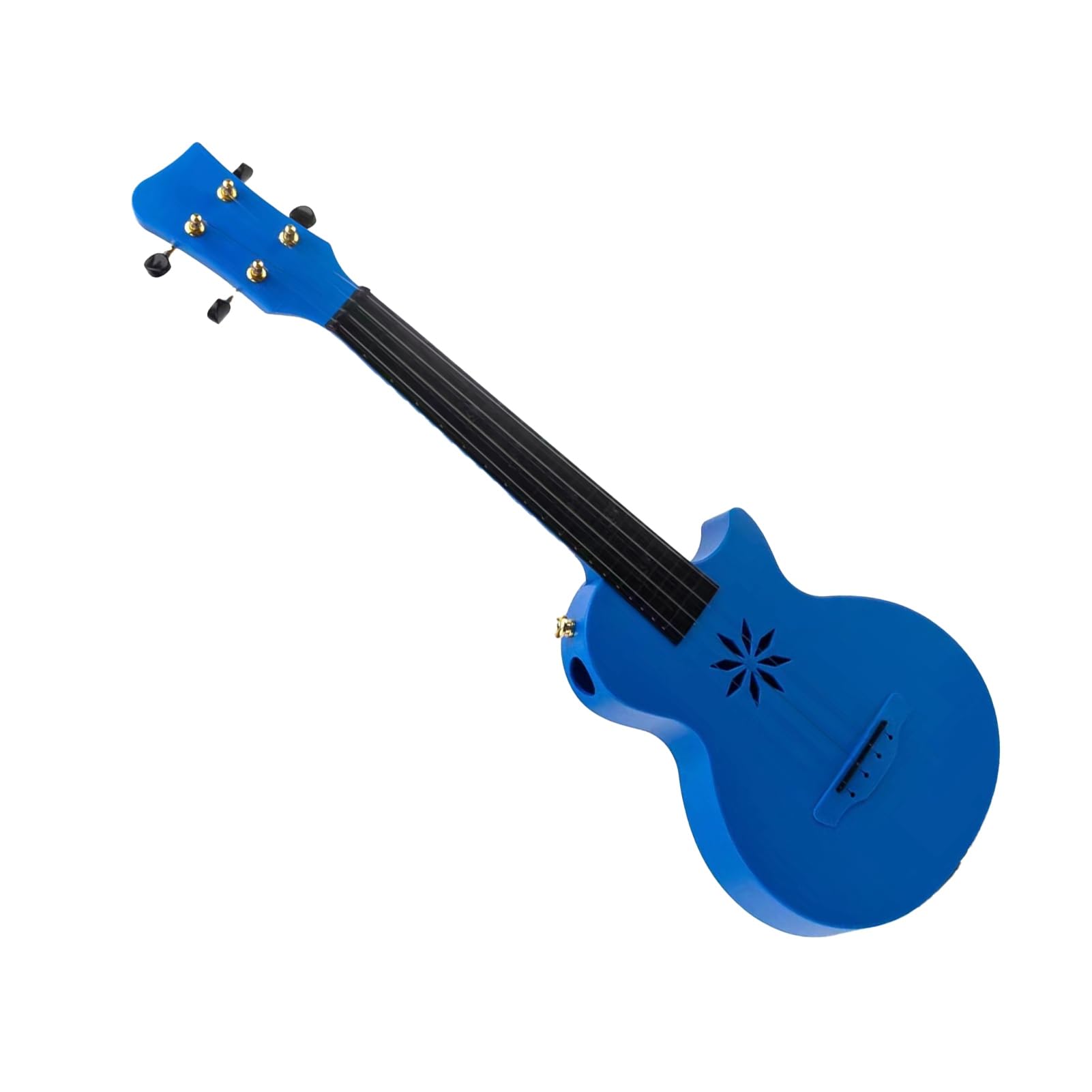 Mtlavishishishishishing 25 pollici 4 corde in fibra di carbonio ukulele ideale per principianti e professionisti uno strumento a corda portatile per le esibizioni scolastiche di (Blue)