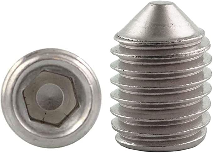 10x Gewindestifte M6x30 – Innen6kant Spitze, DIN 914, A2 Edelstahl – Madenschrauben – 10 Stück