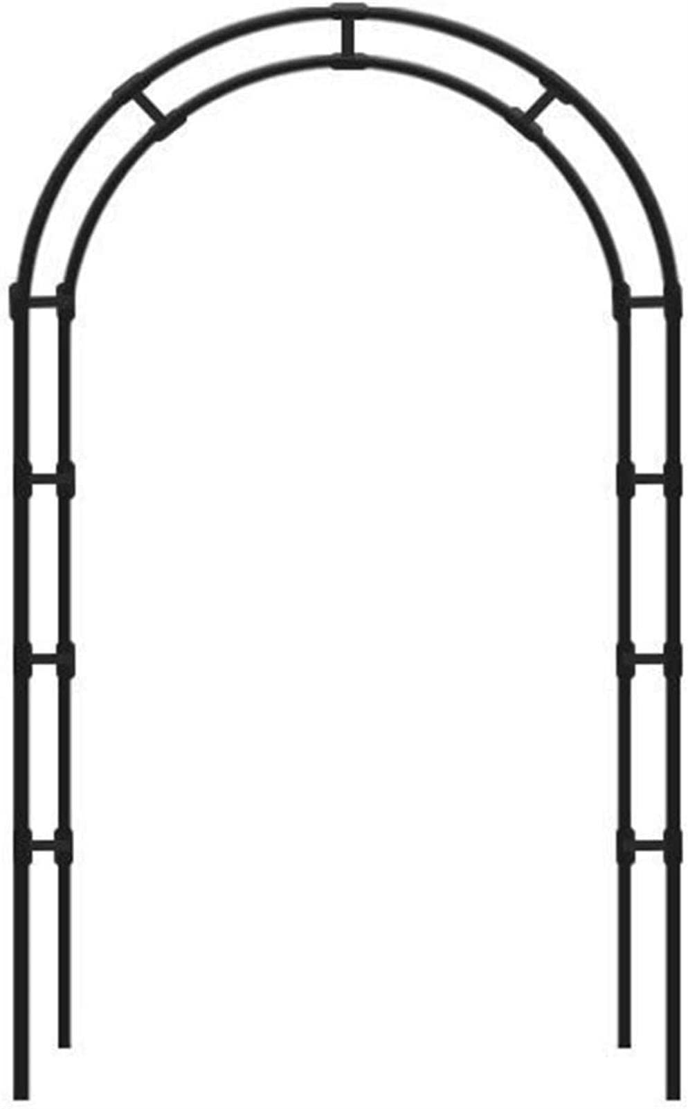 Arco in Metallo per Il Giardino All'aperto, Larghezza 120~350cm Heavy Duty Arco di Giardino Decorazione di Nozze, Arco Pergolati Tubolare Durevole, Arco per Rose Rampicanti,120x220x40CM