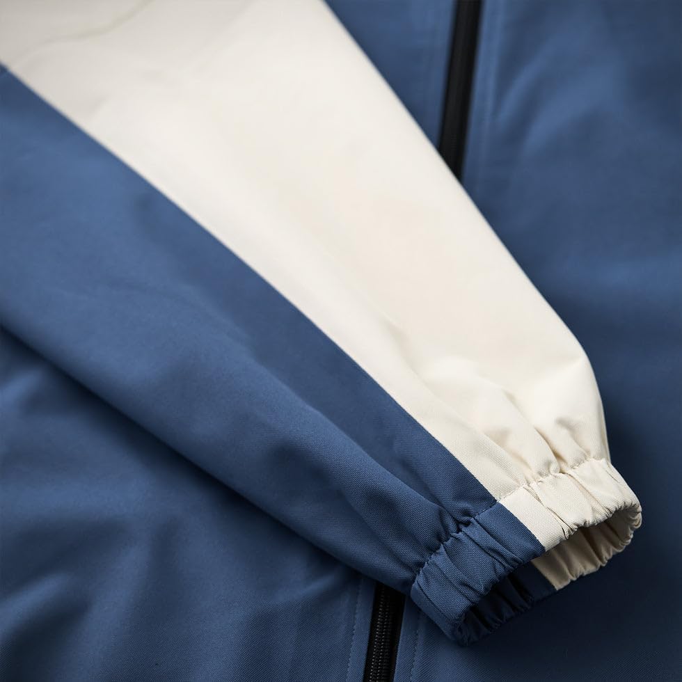 無地＆フリース・リバーシブル仕様 胸ミニ刺繡入りスタンドカラージャケット – Karakubuy [KaraKu] ジャケットメンズ 刺繡ロゴ 裏メッシュ配色切替スタンドカラージャケット 春秋ファッションアウター