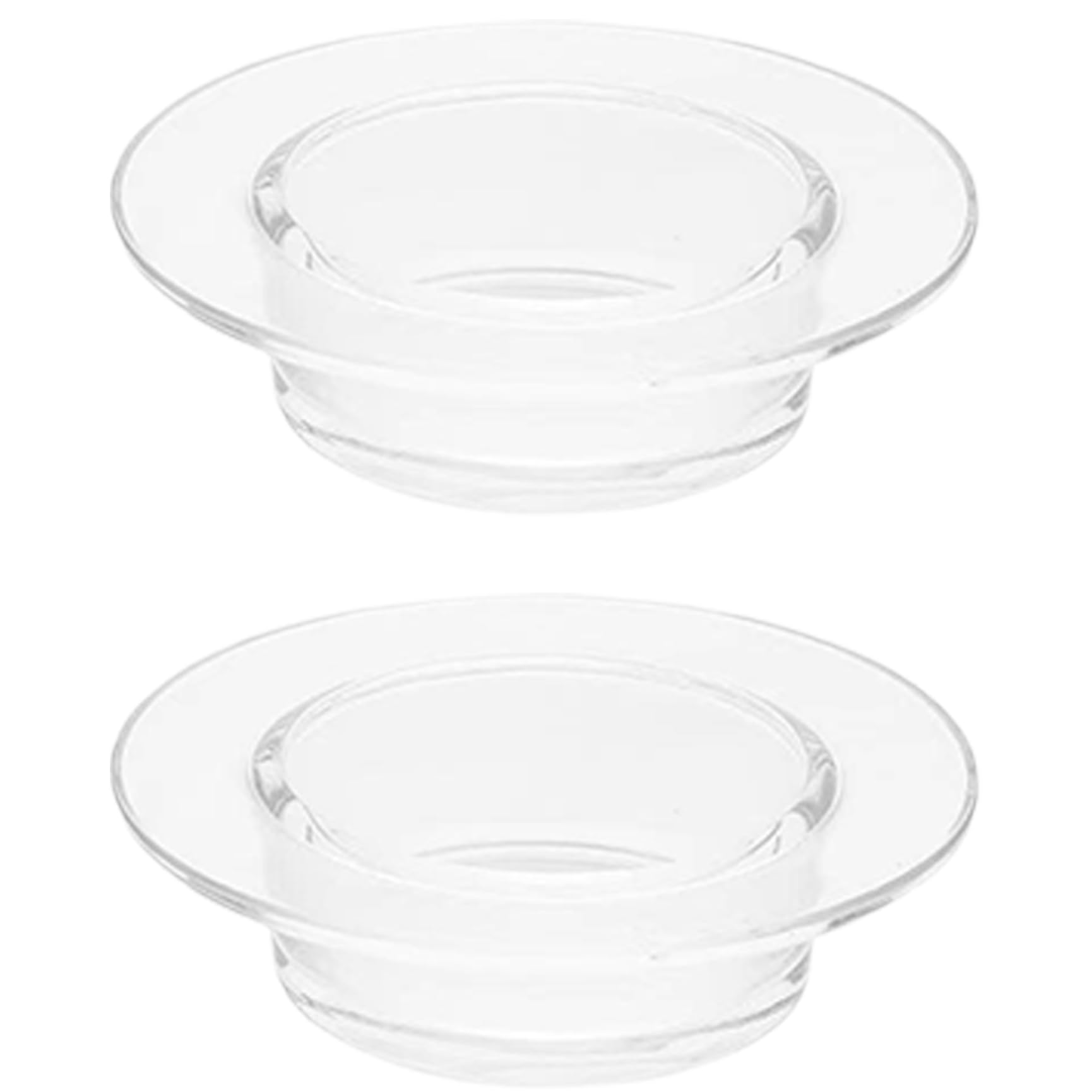 Wax Warmer Replacement Dish, 2PCS 4.5" Glass Melt Liners Easy Clean for Candle Heating