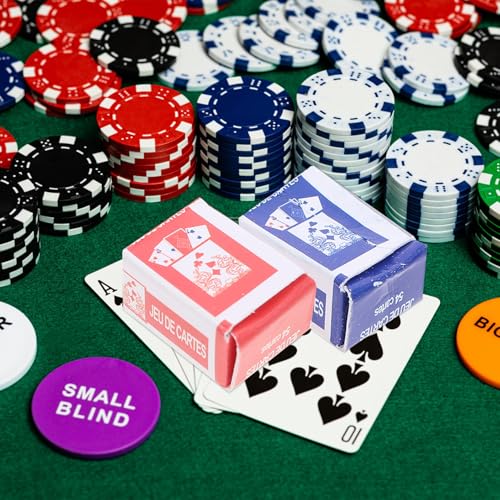 GARVALON 2 Stück Spielkarten Kleine Poker Karten mit Klaren Mustern Strapazierfähiges Material für Puppenhaus Dekoration Gesellschaftsspiele für Erwachsene Geschenkidee für Familie und – Bild 7