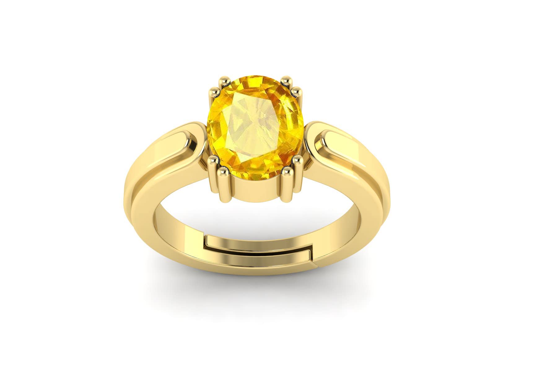 BALATANK�8.25 Ratti /7.70 Carat Certified Unheated Untreatet AAA++ Quality Natural Yellow Sapphire Pukhraj Gemstone Ring Gold for Womens and Mens (B09TQXY716) Amazon Price History, Amazon Price Tracker