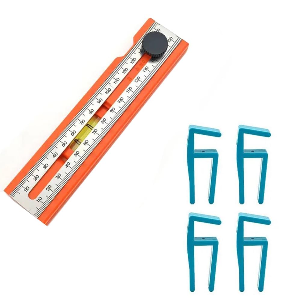 IJSDNVJNDX Foldable Measuring Ruler Adjustable Multi-Angle Design for Woodworking-Depth Positioning