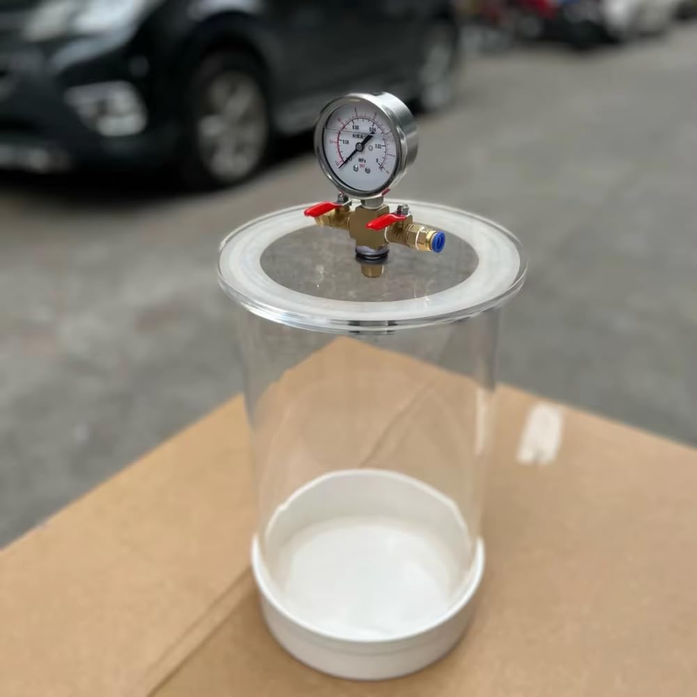 Camera di degassamento sottovuoto trasparente in acrilico