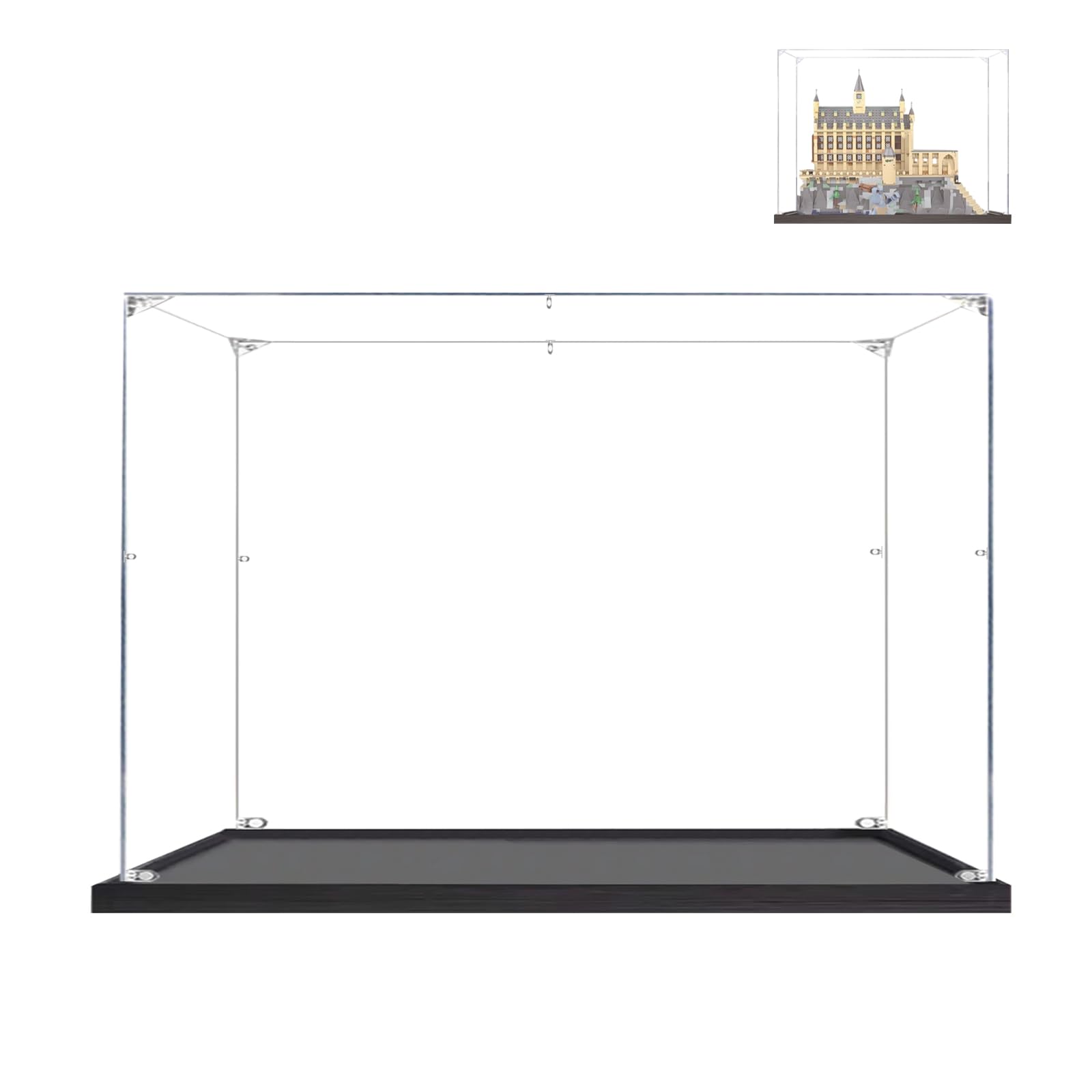 Vitrine für Lego-76435 - Acryl Klar Schaukasten für [Schloss-Hogwarts Die Große-Halle] - Vitrine - 50x25x45cm| 2mm