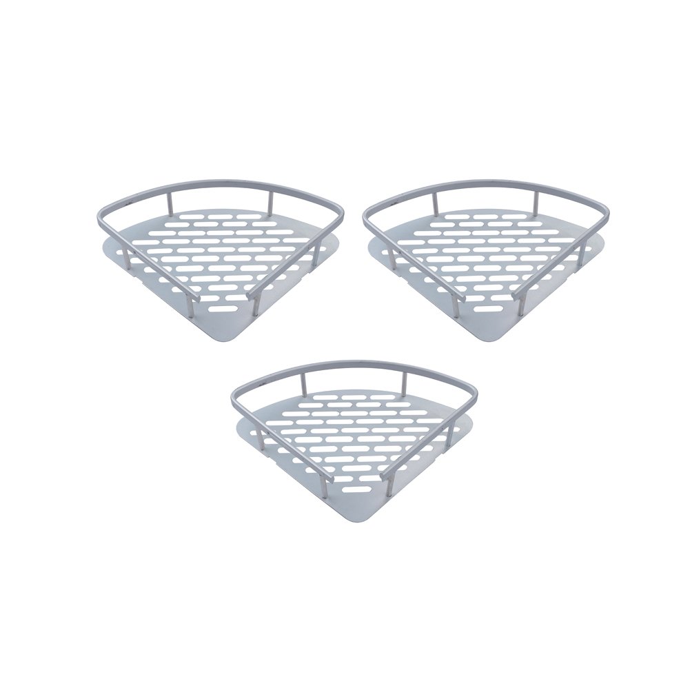 MOZUO Triangular Rack Storage Shelf Shower Caddy Shelf Bathroom Wall Corner Rack Storage Organizer Holder for Bathroom