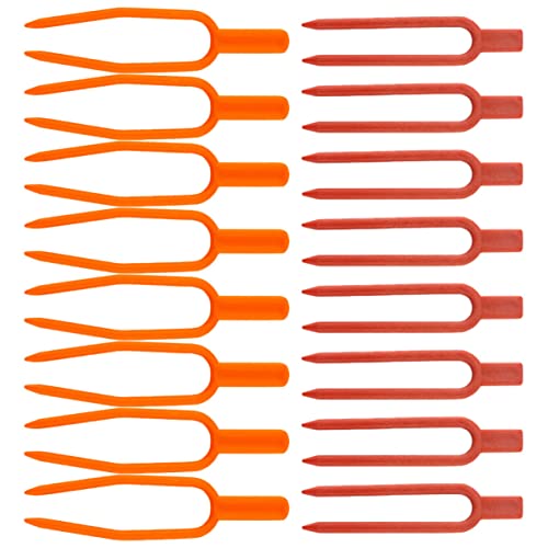 Happyyami 400pcs Strawberry Fixing Pin Clamp Vegetables Stolons Vines Stems Plant Supplies Securing Reusable for Fastening Gardening Watermelon Support Fork Tools Tool Clip Fork: Garden