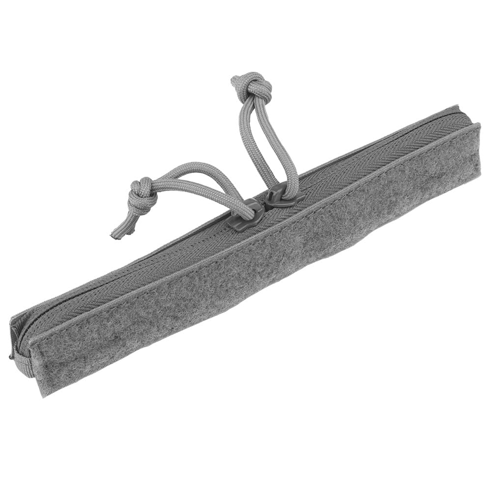 ACEXIER Tactical Vest Double Zipper Insert Pouch For Cr.-ye A-VS Vest Storage Pocket Zipper Cover Military Hunting Vest YKK (Grey)