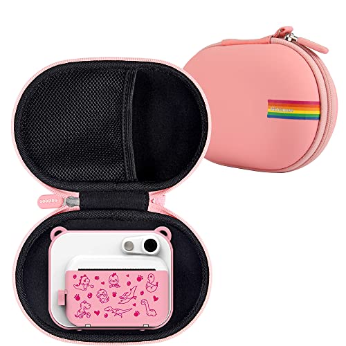 Leayjeen Étui pour Appareil Photo Enfants Compatible avec ITSHINY/Kriogor/ShinePick/Selvim/WOWGO/MINIBEAR, Étui pour Appareil Photo Numérique pour Enfants (étui Uniquement) Rose Cover