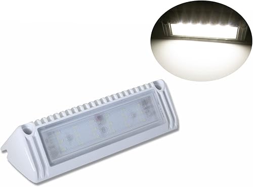 Raycharm Lámpara LED de escena exterior de 9 pulgadas para caravana y barco, haz de inundación de ángulo descendente de 40, 4000 K blanco natural