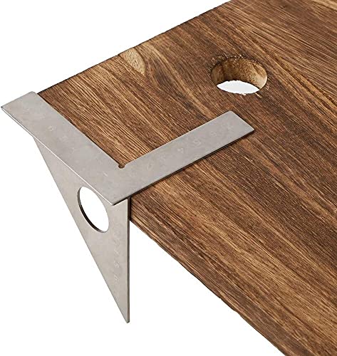 Regla Triangular Medidor de Ángulos Acero Inoxidable miniatura 2