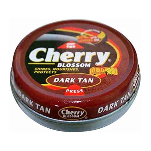 Cherry Blossom Dark Tan Shoe Polish, 50ml Cover