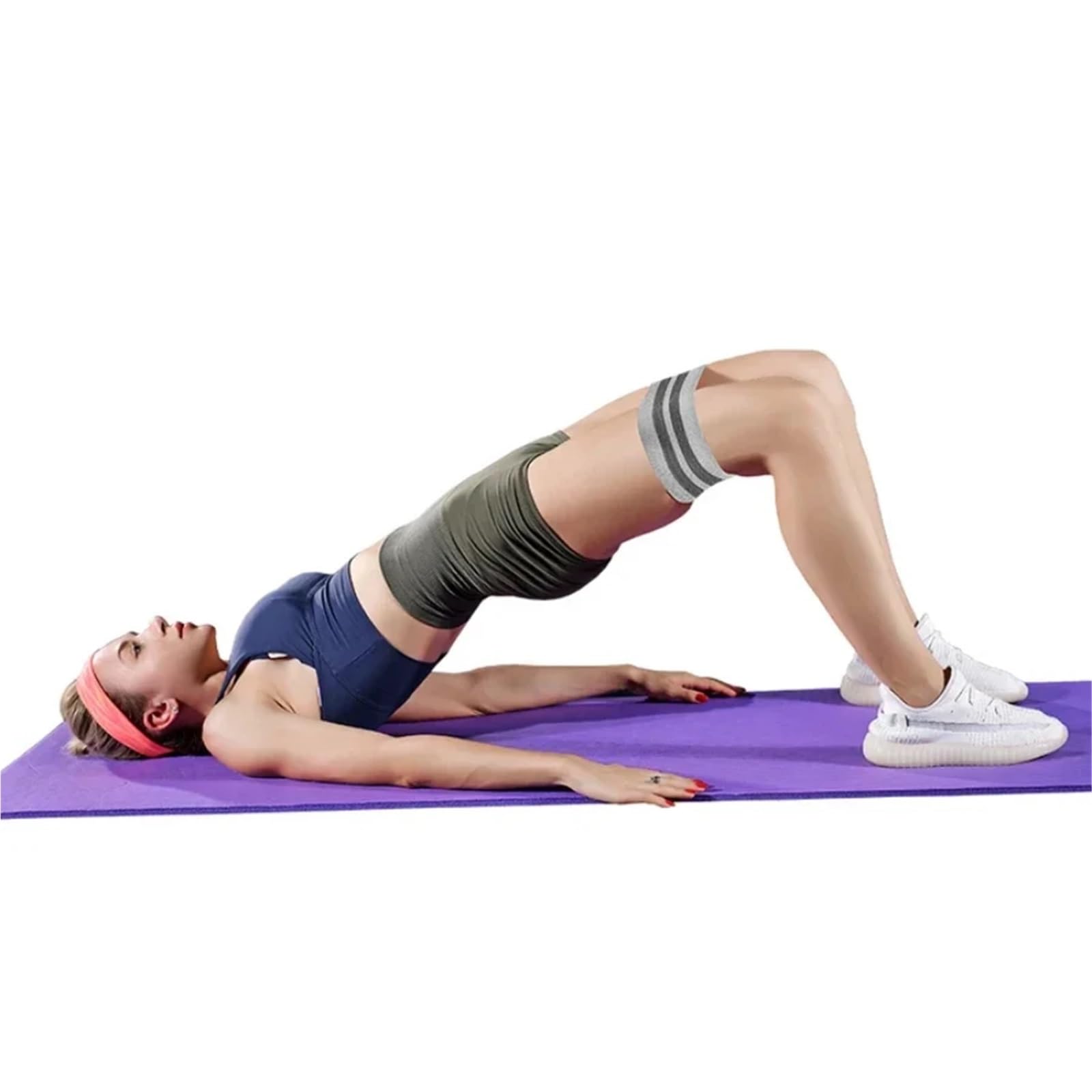 Bandas Elasticas Fitness Bandas elásticas de Resistencia for glúteos y Muslos, Ideales for Ejercicios, Sentadillas Yoga. También sirven como Bandas Circulares for Entrenamiento Gimnasio