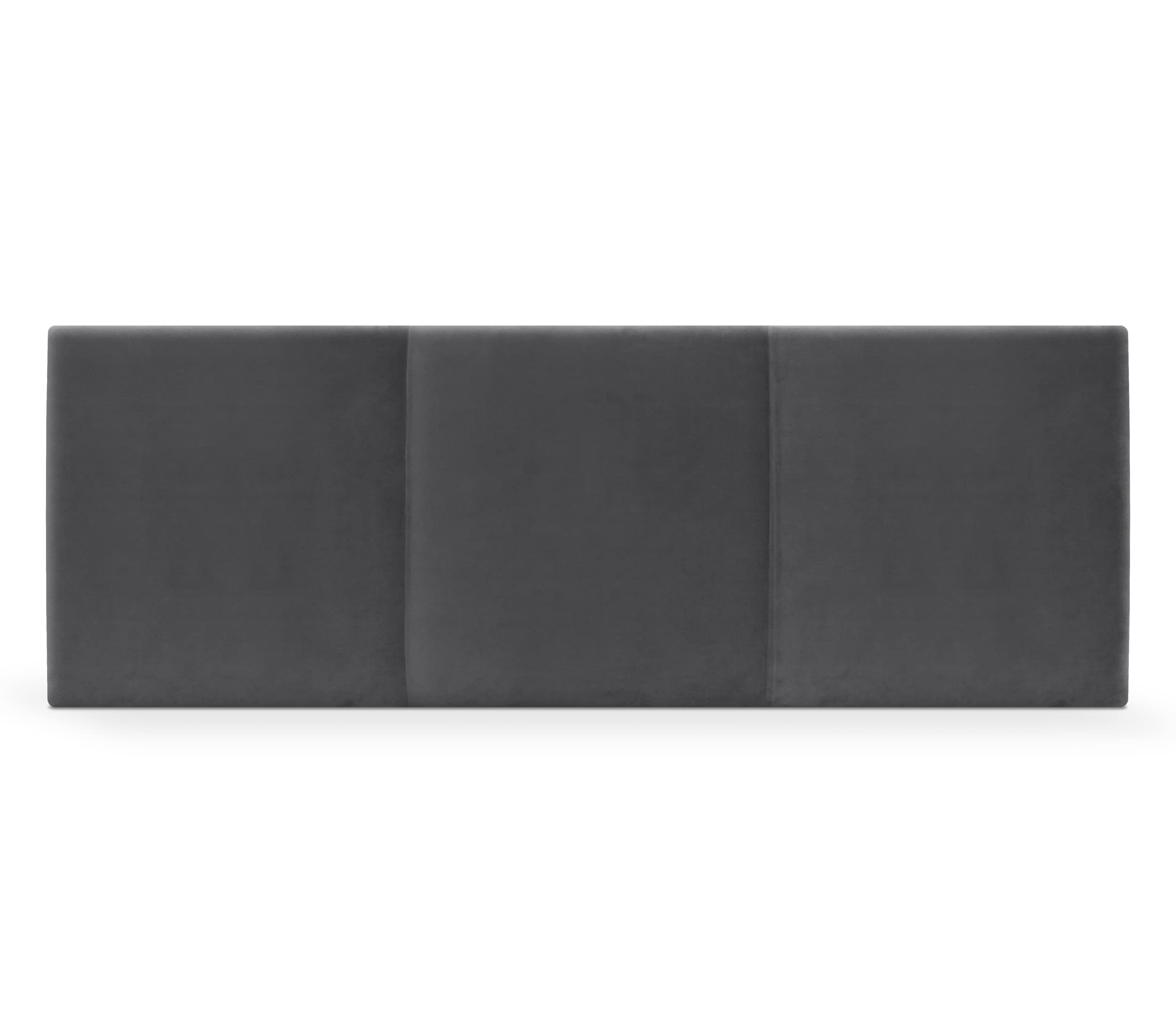 DHOME Cabecero de Terciopelo Alta Gama Diseño Modular Liso Moderno Sofisticado Cabezal Tapizado Cama Lujo Dormitorio Acolchado (Terciopelo Gris Oscuro, 160x50cm (150/160))