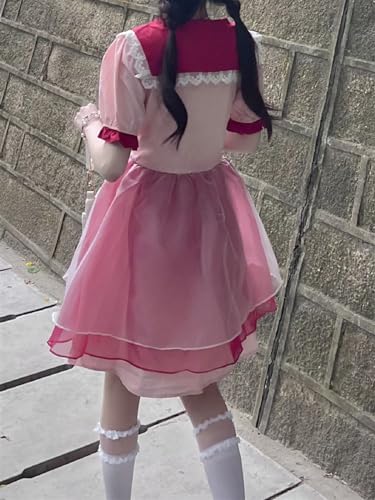 Robe de fée en patchwork rose idéale pour vos pique-niques - 6