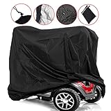 Sqodok Mobility Scooter Cover Waterproof, Power Scooter Cover Wheelchair Cover for Travel, 300D Oxford Fabric Rain Protector from Dust Dirt Snow Rain Sun Rays - 67 x 24 x 46 inch (L x W x H)