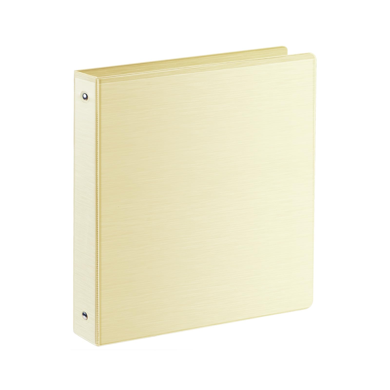 SUIN 1 Inch 3 Ring Binder, Clear View Binders Brushed Yellow