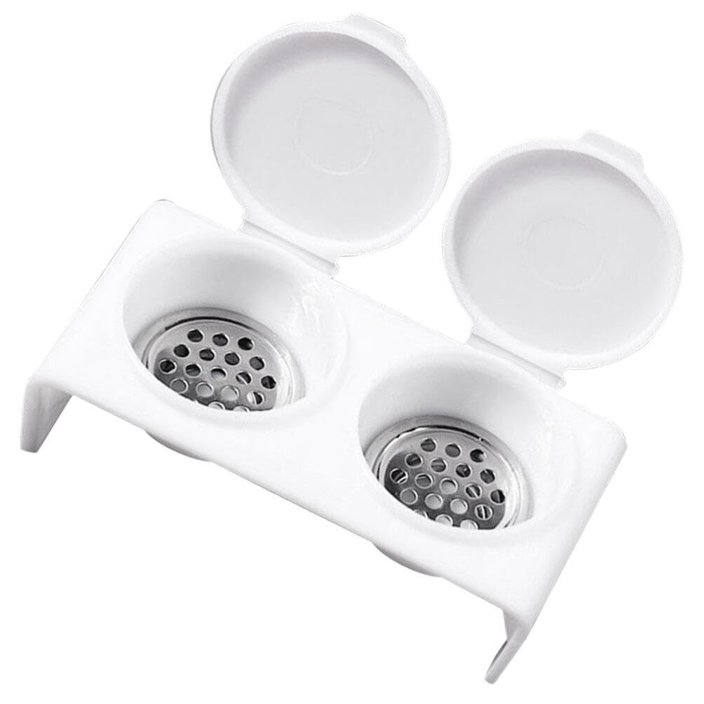 FOMIYESDouble Cup Plastics Nail Art Cup Bowl Soaking Dish Dappen Dish with Lids for Mixing Acrylic Powder Liquid for Nail Art Manicures Tools