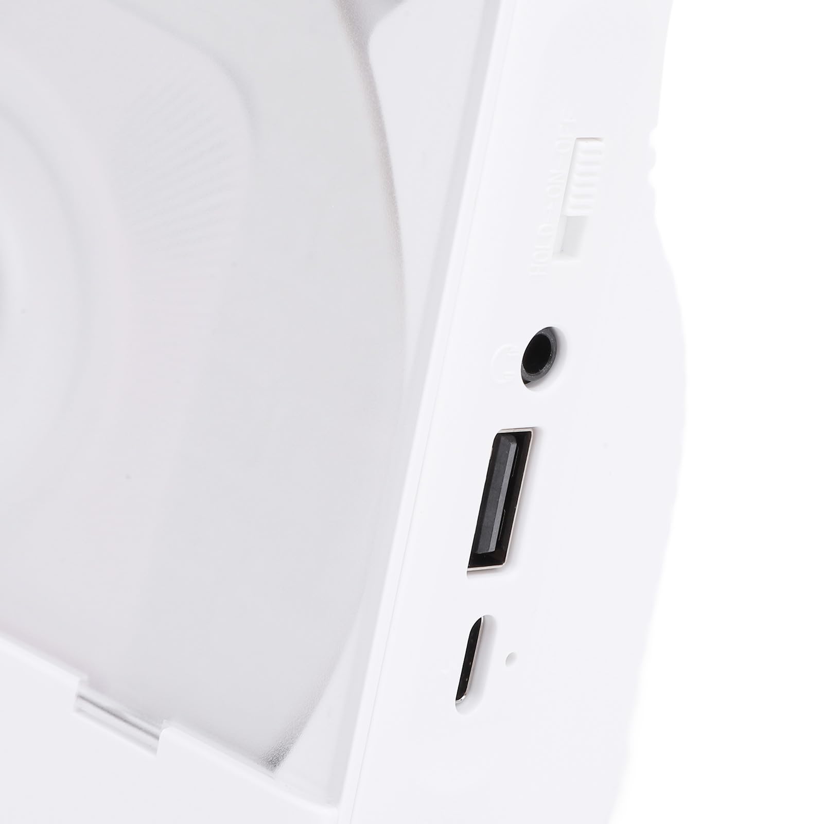Reproductor de CD Bluetooth portátil con mando a distancia para uso doméstico, sonido estéreo MP3, funciona con pilas, material ABS (blanco)