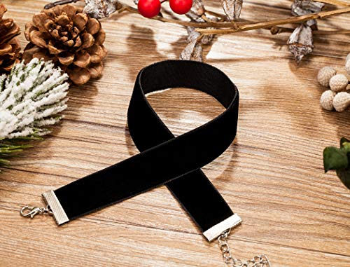 Gothic Black Velvet Choker Necklace for Women, Valentines Day Birthday Gifts, Halloween Cosplay Jewelry2