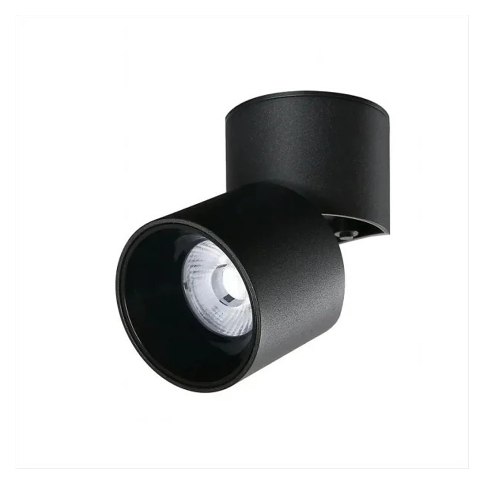 Foldable Rotatable Surface Mounted Dimmable AC110-220V Spotlight COB AntiGlare 7W10W15W24W30W Ceiling Downlight Bulb Lamp lndoor(Black,Neutral Light 4000K,15W Non diammble)