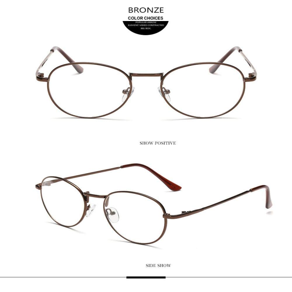 XINGYU Montatura per Occhiali in Metallo Sottile Nuovo Occhiali Rotondi con Uomo Donna Art Retro Occhiali Occhiali da Vista Piatti Unisex Montatura S