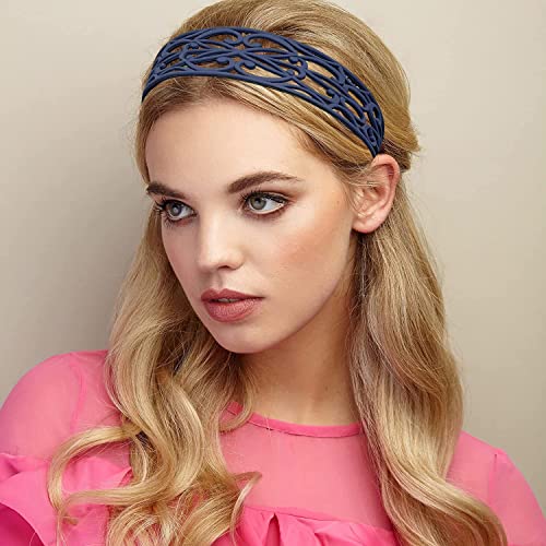 6Pcs Fashion Plastic Headbands For Women Girls Flower Solid Hair Headbands With Tooth Hard Hair Accessories #TOP2