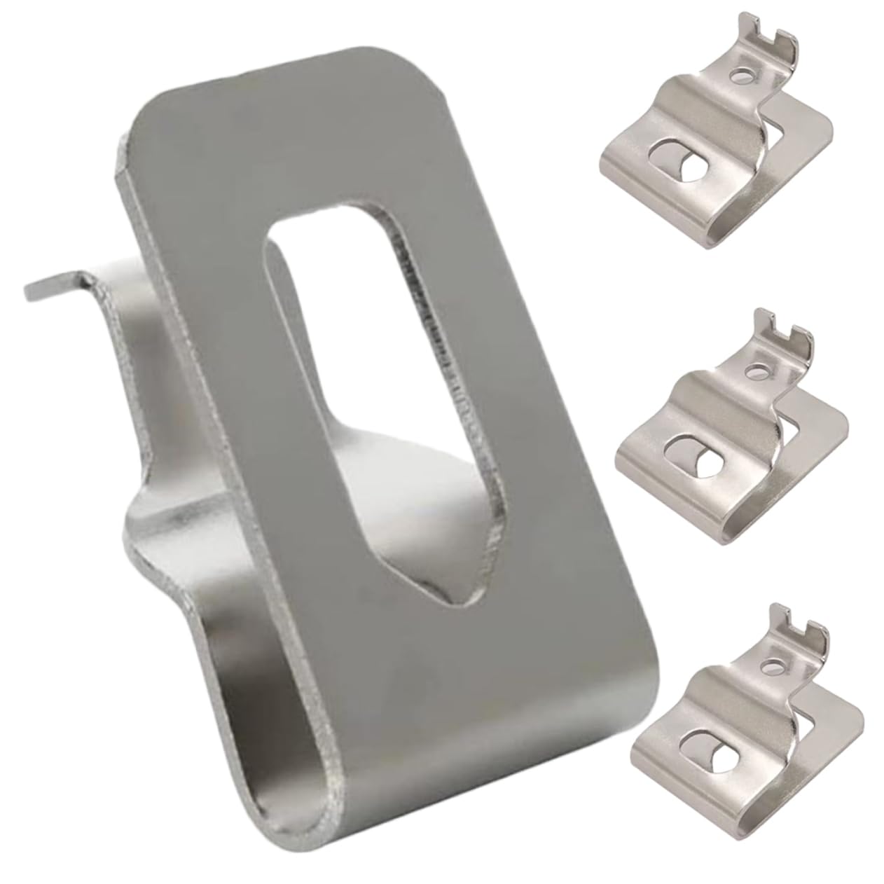 Mipcase 5 Set Clip Per Cintura Per Strumenti Elettrici Ganci Inox Per Trapani E Avvitatori Adattabili E Resistenti Per Uso Duraturo 4 Pezzi*5