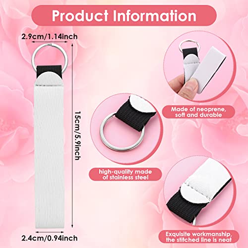 Grevosea 10 Pieces Sublimation Keychain Blanks - Image 2