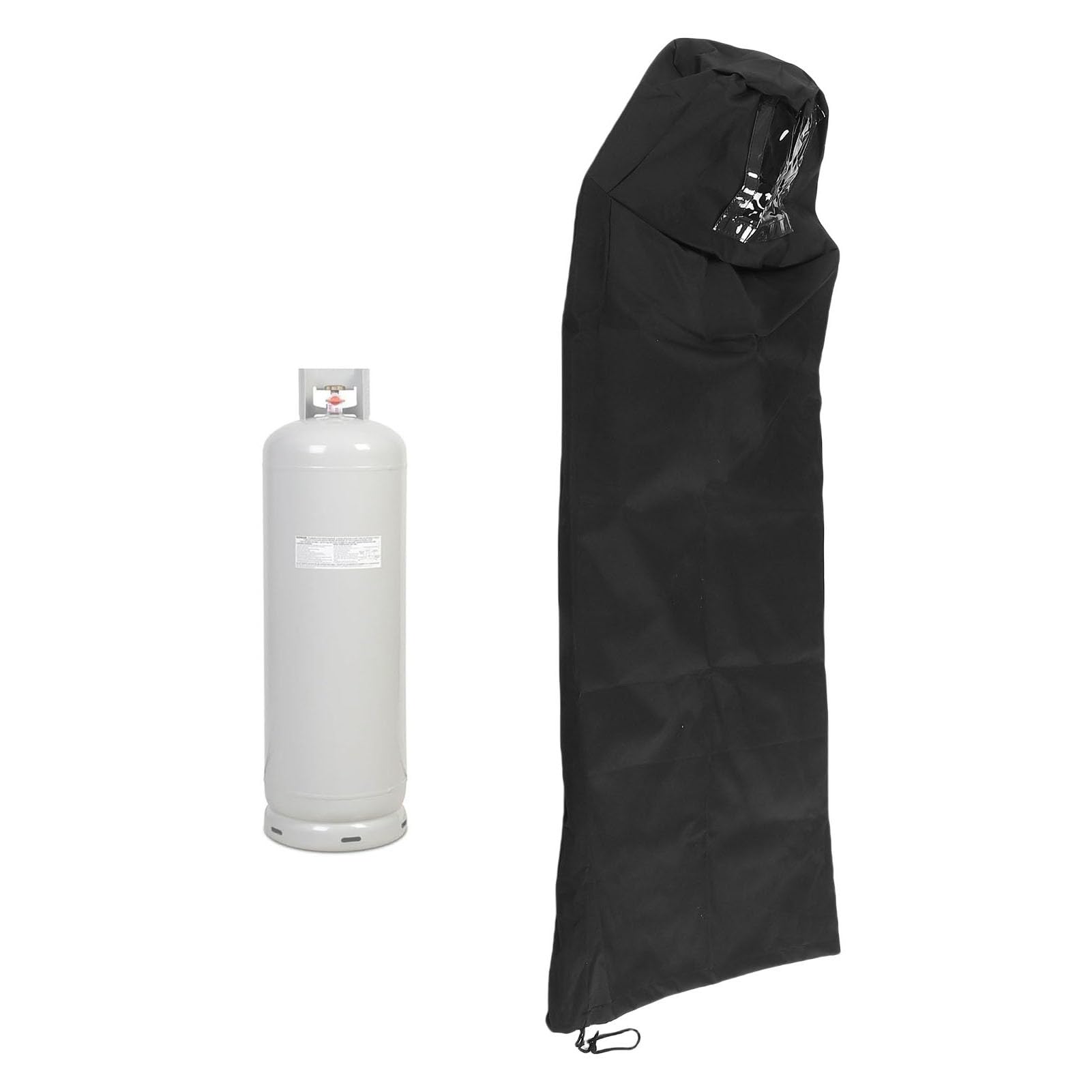 Luocute Copri Serbatoio del Gas, Copri Bombola del Gas in Tessuto Oxford 600D Resistente All'acqua, Al, Alla Polvere, con Coulisse, Adatto per Serbatoio del Gas da 100 Libbre