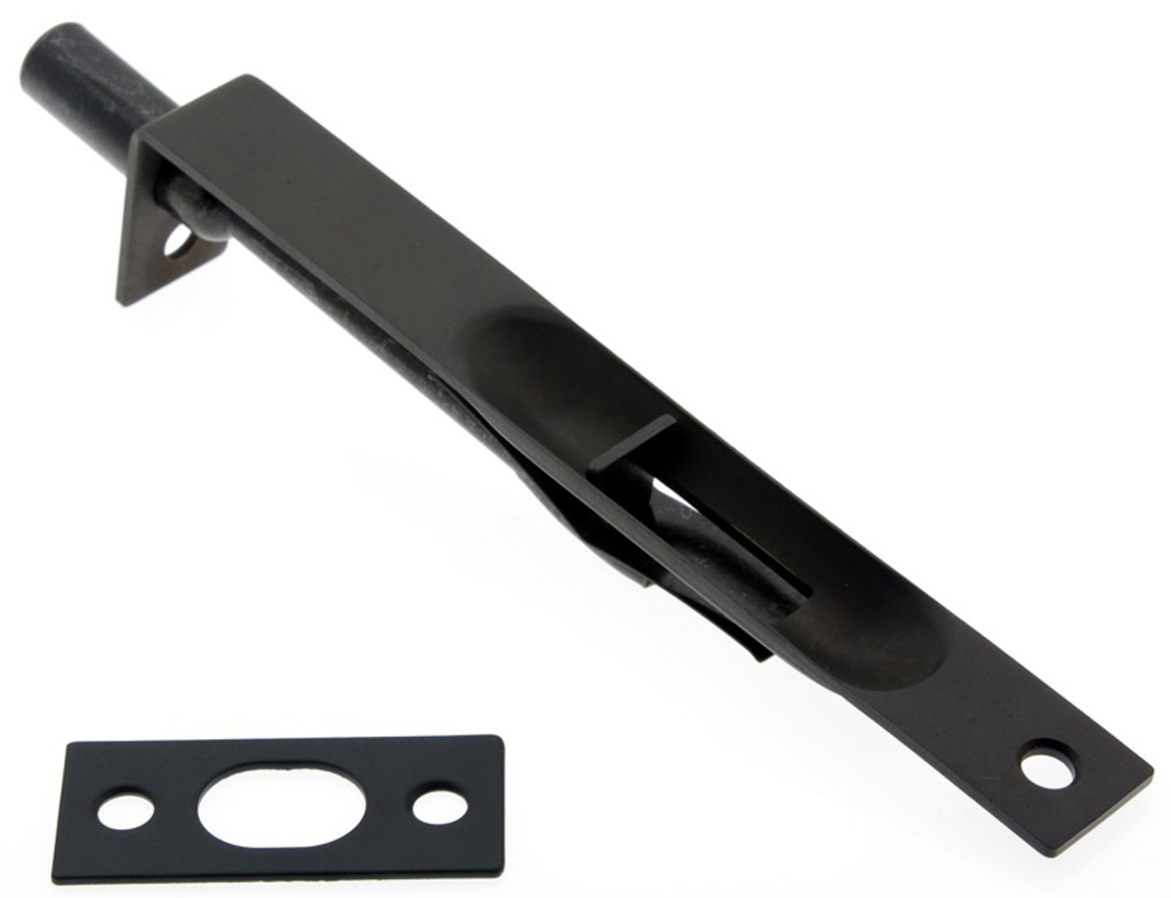 IDH by St. Simons11010-10B Professional Grade Quality Solid Brass 6" Flush Bolt with Square End, 6-Inch, Oil-Rubbed Bronze