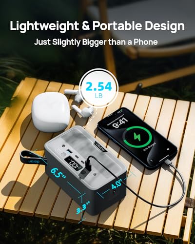 Portable Power Station 28,000mAh LiFePO4 Battery 100W(200W Peak) Solar Power Bank, Portable Charger Small Generator with AC Outlets & PD Fast Charging for Home/Laptop/Camping(Solar Panel Optional) 5 AI VOLT Generator Website 51+qVCUTiBL. SL500 AI VOLT Generator Website