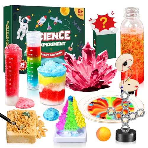 AFXXE Calendario Adviento Experimentos 2025 Niños,24 Piezas Juego Experimentos...