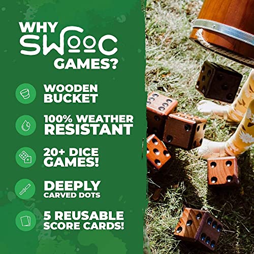 image for SWOOC Games - Yardzee, Farkle & 20+ Giant Dice Games (All Weather) Yar