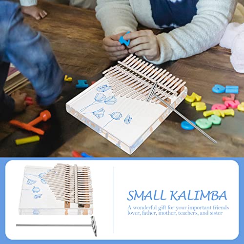 BIENKA 1 Set Débutant Kalimba avec Tune Hammer Belle Fleur Design Kalimba Mini Doigt Kalimba Jouet for Enfants Piano - Les Beatles, Paul McCartney, John Lennon, RIngo Starr, George Harrison BIENKA 1 Set Débutant Kalimba avec Tune Hammer Belle Fleur Design Kalimba Mini Doigt Kalimba Jouet for Enfants Piano – Image 7