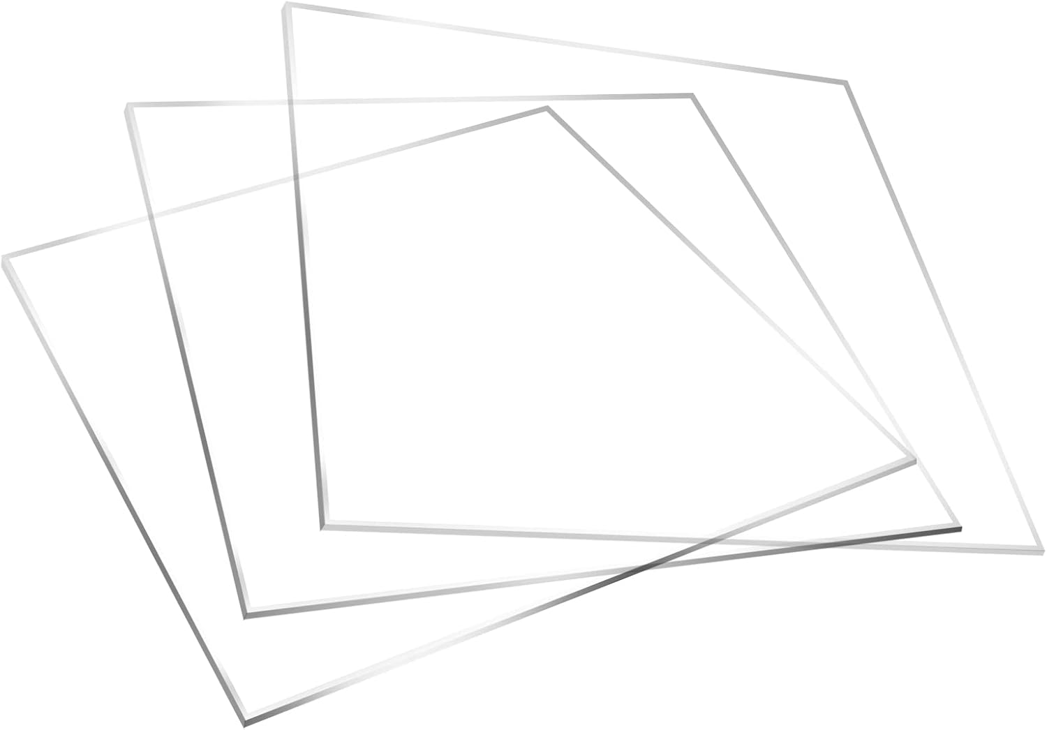 Clear Acrylic Sheet, Plexiglass Acrylic Panel Board for Cake Disc, Table Top, Backdrop, DIY