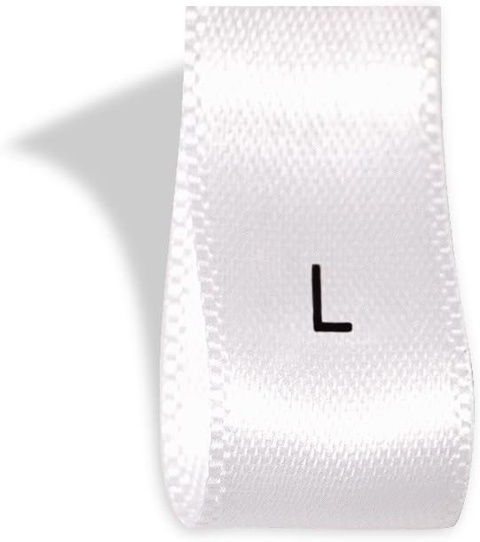 Wunderlabel Printed Size Label Woven Crafting Craft Art Fashion Ribbon Ribbons Tag Clothing Sewing Sew Clothes Garment Fabric Material Embroidered ...