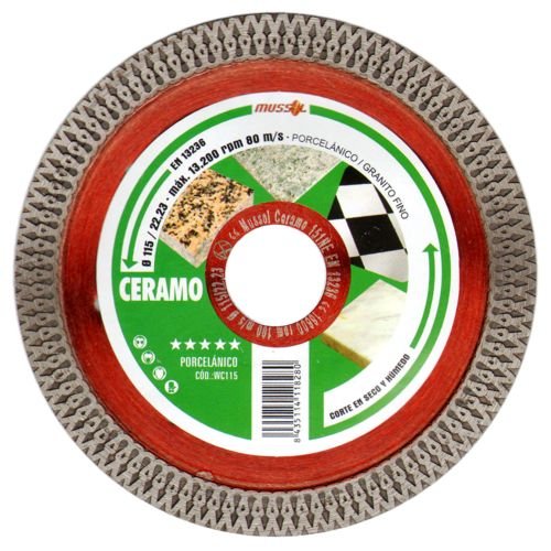 Disco Diamante CERAMO 115MM. WC115