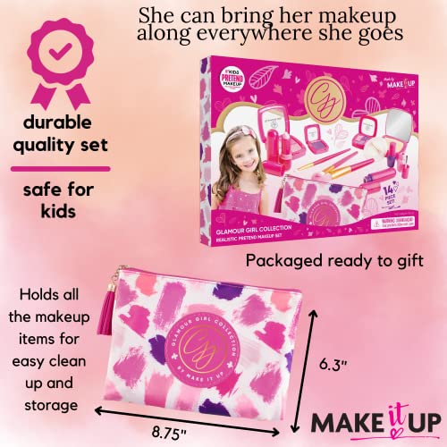 image for Make it Up Pretend Play Kids Makeup Kit I Toddler Girl Toys Make Up Se