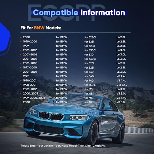 Image of ECCPP AC Compressor for BMW 330xi 525i 528i 530i 540i 740i M3 X3 1997-2005 | Fast Cooling AC Compressor for Car