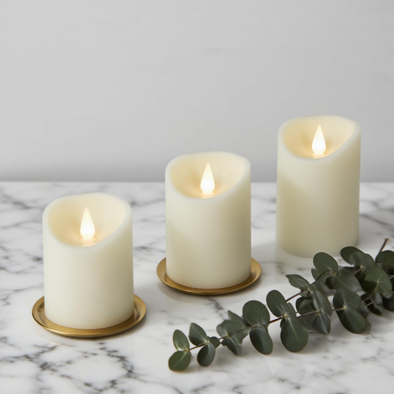 Candlesee 5 Candele A LED Senza Fiamma, Impermeabili, Alimentate A Batteria, Per Esterni, Con Timer Per Balconi, Lanterne Esterne, Interni, Decorazioni Per Matrimoni - Foto 4