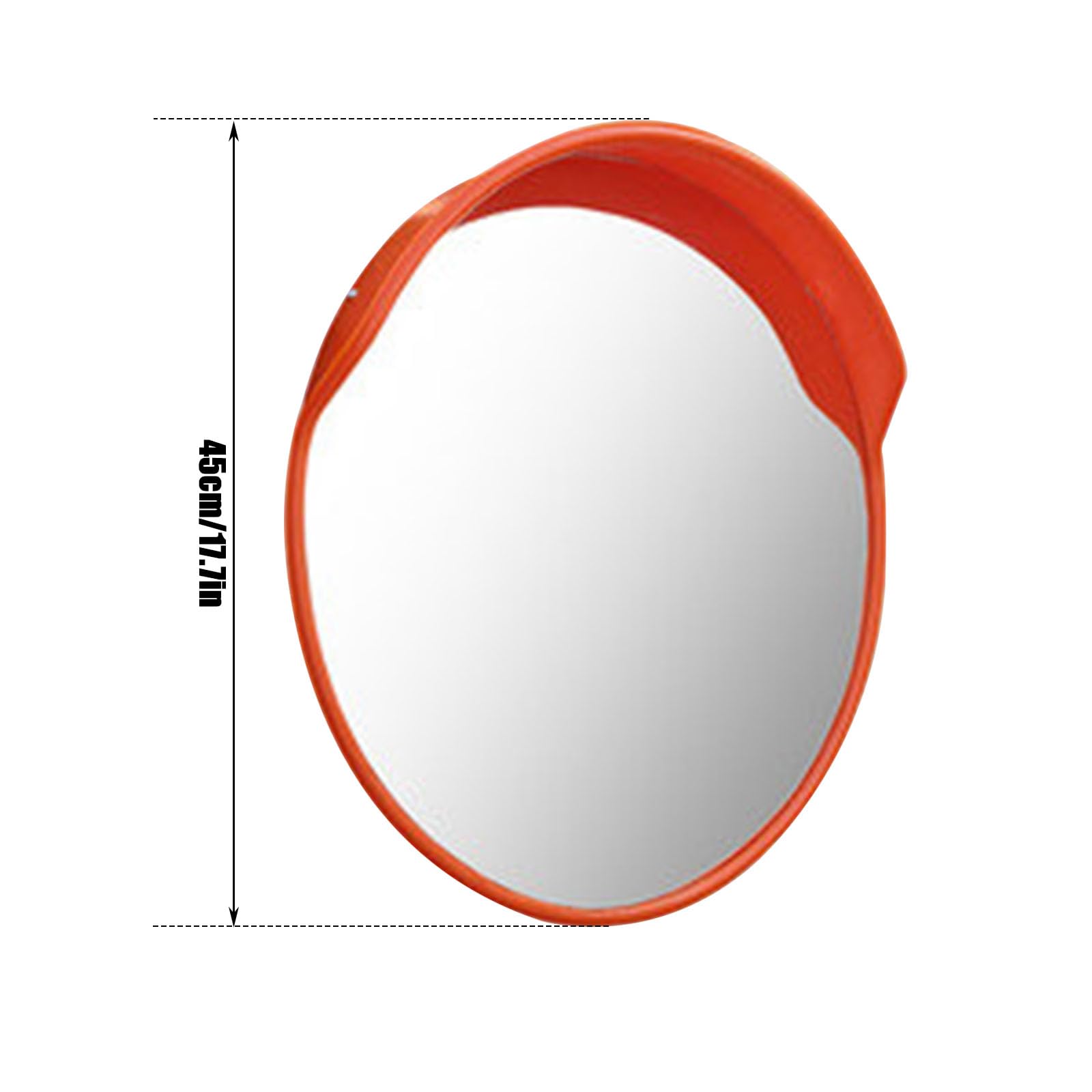 Miroir Convexe de Circulation 45 cm en ABS Lot de 2 | Vision Grand Angle à 160° Avec Coque Résistante Pour Rues Intersections et Zones Commerciales