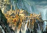 YDH Le Seigneur des Anneaux Paysage DIY Peinture par Numéros Adultes pour Enfants Peintures à l'huile Kits de Cuisine Peintures sur Toile Cadeau Débutant Peinture Acrylique Sans Cadre 40 x 50 cm