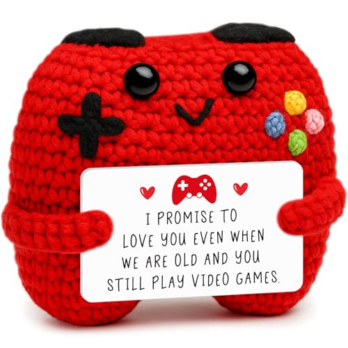 Handmade Crochet Game Controller, Romantic Gift for Couples, Birthday Gifts for Him Her,