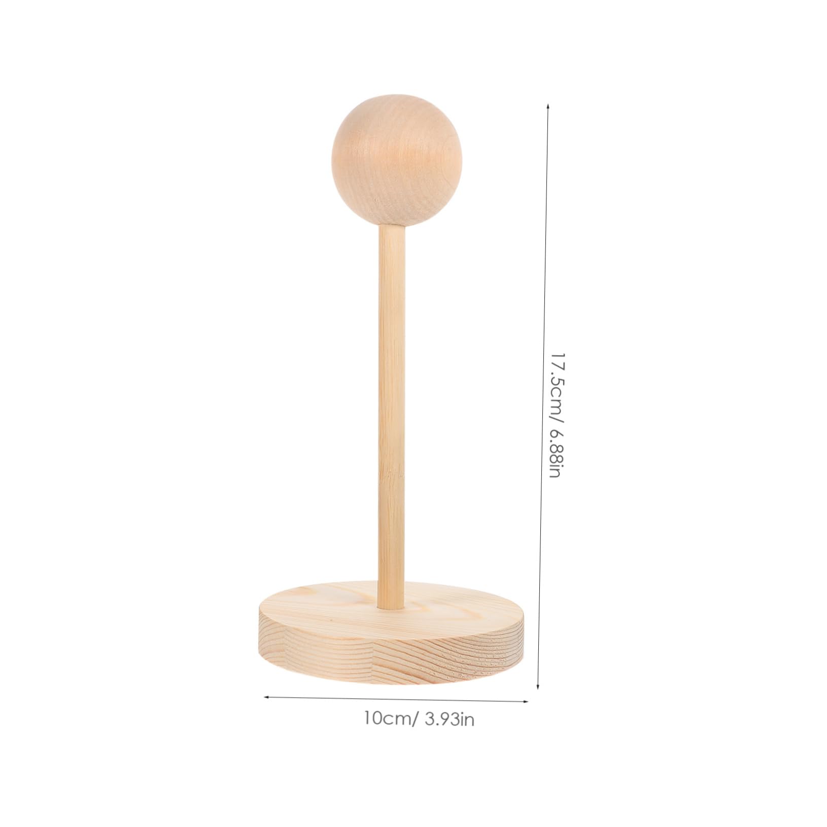 WOFASHPURET Portable Wig Stand Practical Wooden Wig Holder for Display Styling Air Drying for Long Wigs Space Saving Design present for Women
