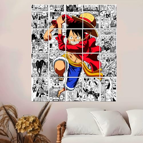 Image of Good Hope Paper One Piece Comic Posters Set Of 20 Monkey D. luffy,Zoro Anime Poster for Room and Office (Multicolour, 9x12 Inch)