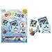 Produktbild DIAMOND DOTZ DTZ10.002 - Original Diamond Painting Dotzies Set mit 6 Motiven: 2 Bilder 15x15cm, 2 Armbänder, 2 Aufkleber / Sticker, DIY Diamant Komplettset für Kinder ab 8 Jahren, Extra funkelnd, Blau